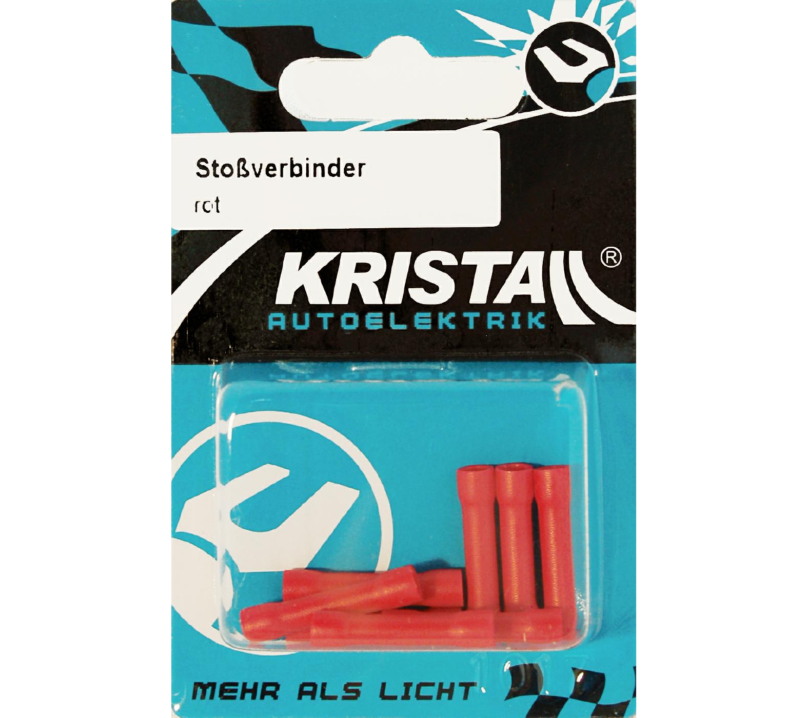 KRISTALL Stoßverbinder rot