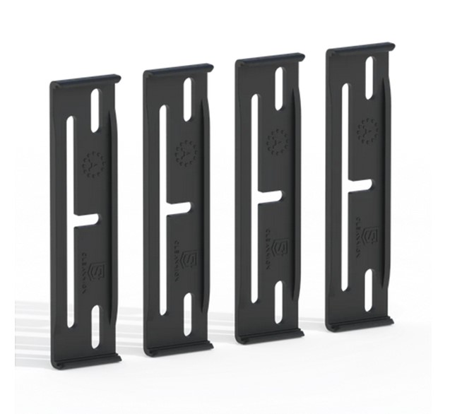 CLEANSIGN SUPERFLAT Black RC Line rahmenlose Kennzeichenhalter