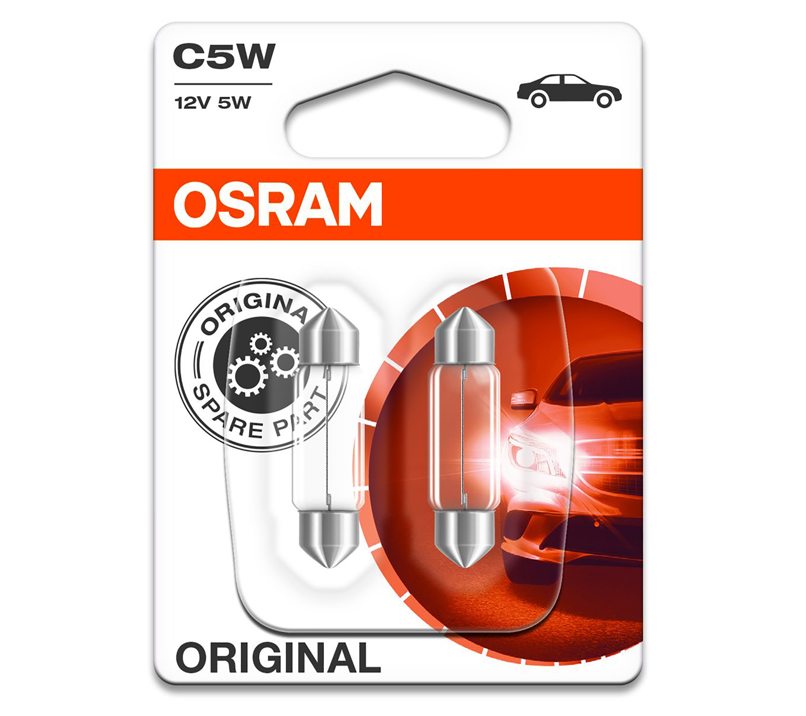 OSRAM Soffitten 12V 5W Kennzeichenbeleuchtung