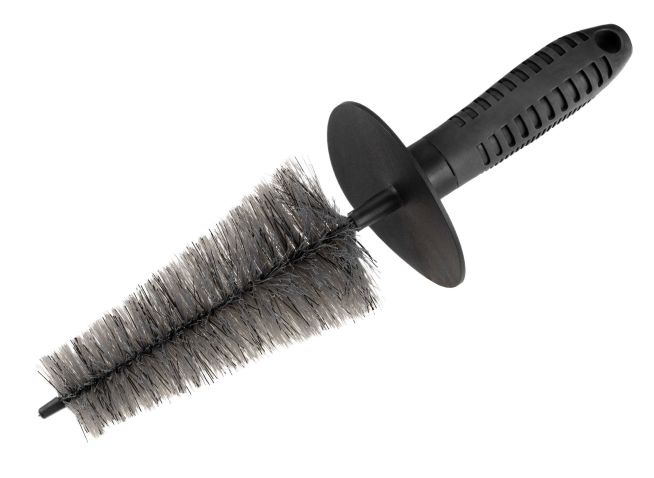 WALSER Felgenbürste mit Borsten und Spritzschutz konisch 32,5 cm schwarz-grau