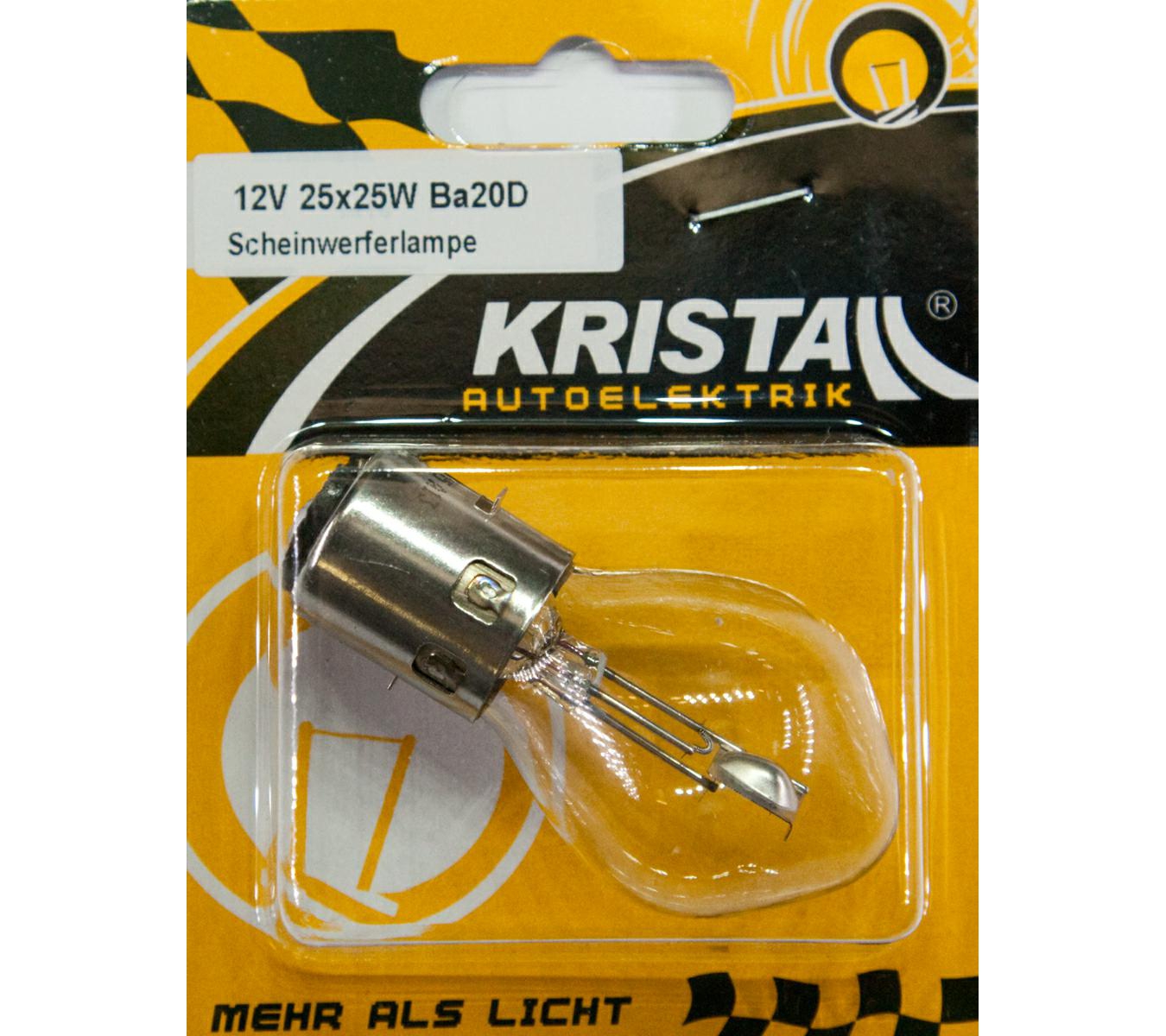 KRISTALL 12V Zweifadenlampe