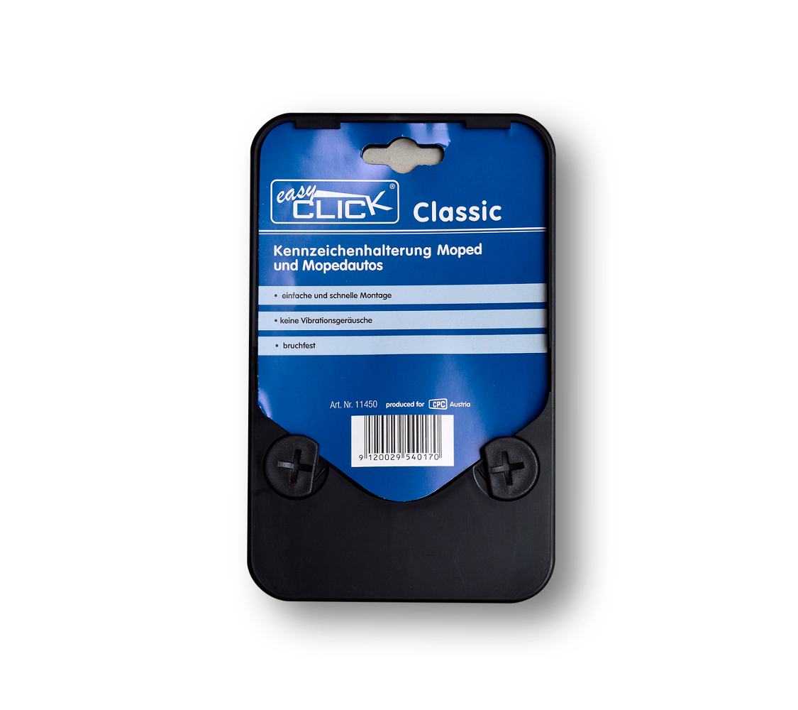 CPC EASY CLICK Kennzeichenhalter Classic für Motorrad