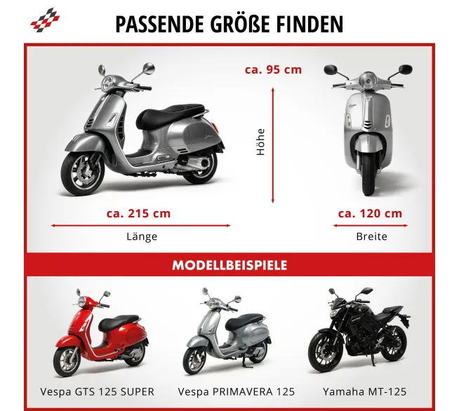 WALSER All Weather Motorradgarage als Schutzabdeckung für Motorräder im Freien