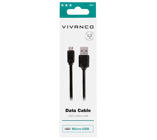 VIVANCO Datenkabel MicroUSB/USB