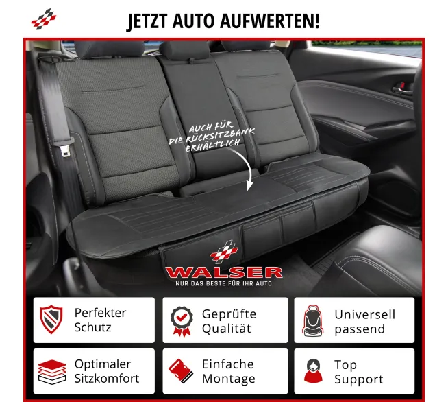 WALSER Sitzaufleger Fernando als komfortabler Schonbezug für den Autositz