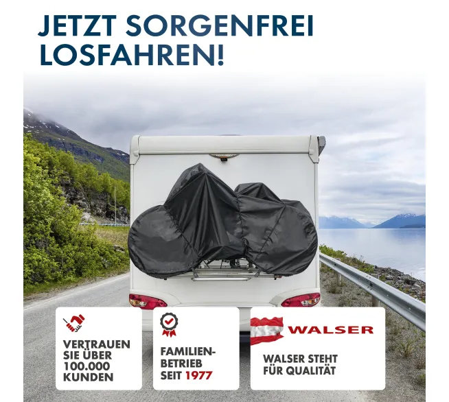 WALSER Fahrradabdeckung als Wetterschutz für Fahrräder im Außenbereich