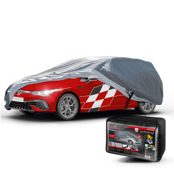 WALSER Abdeckplane Auto All Weather Plus, Vollgarage Größe 4 Kombi