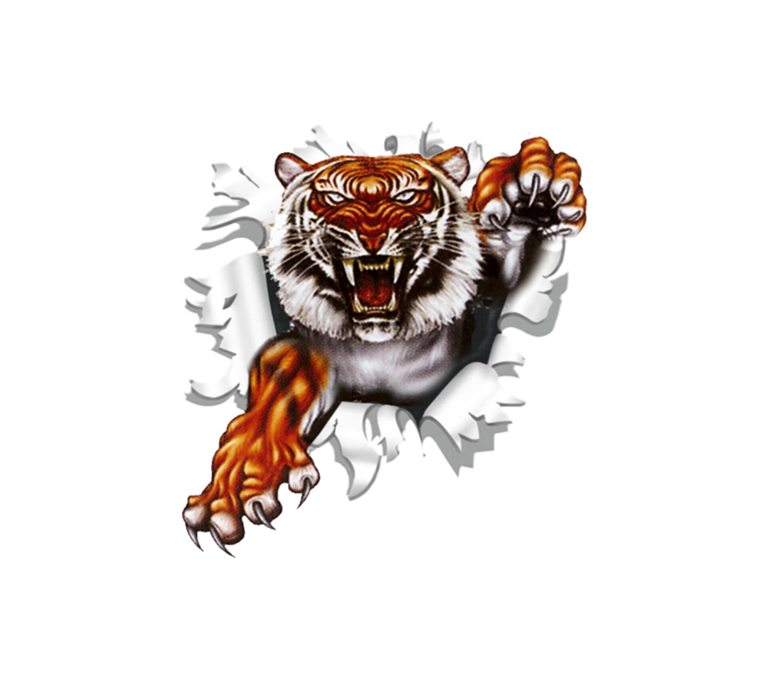 SCHUETZ Aufkleber Einschussloch Tiger