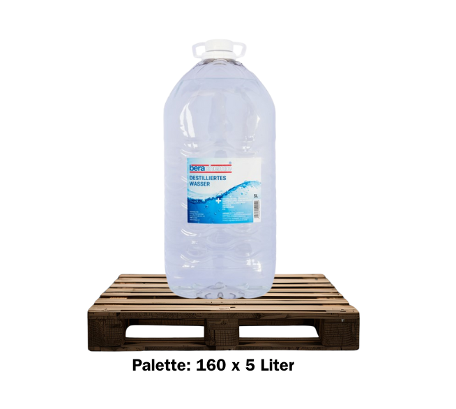 BERACHEMIE destilliertes Wasser 1 Palette =168 x 5L