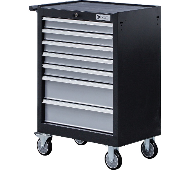 BGS TECHNIC Werkstattwagen 7 Schubladen mit 263 Werkzeugen