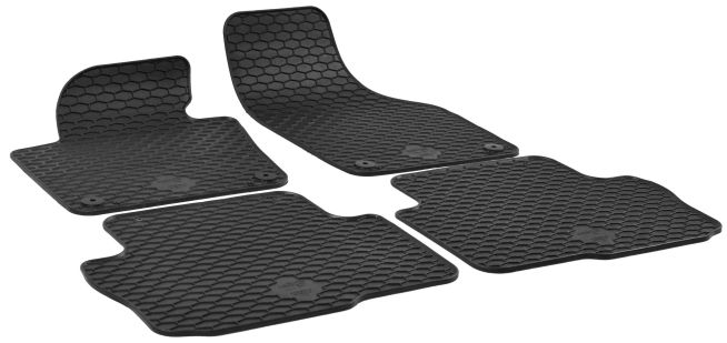 WALSER Gummimatten DirtGuard für Seat Alhambra, VW Sharan