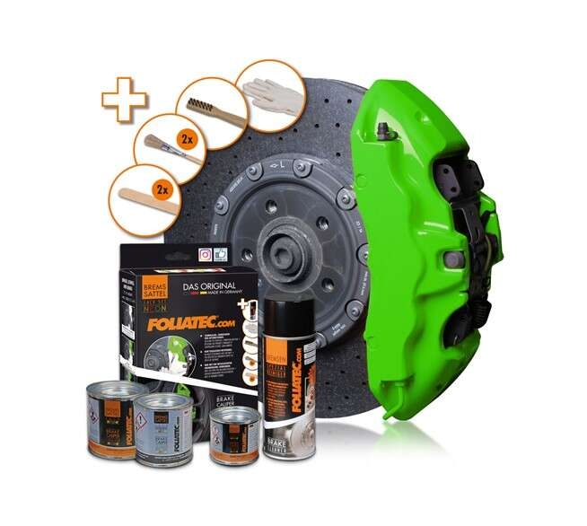 FOLIATEC Bremssattel Lack Set NEON grün