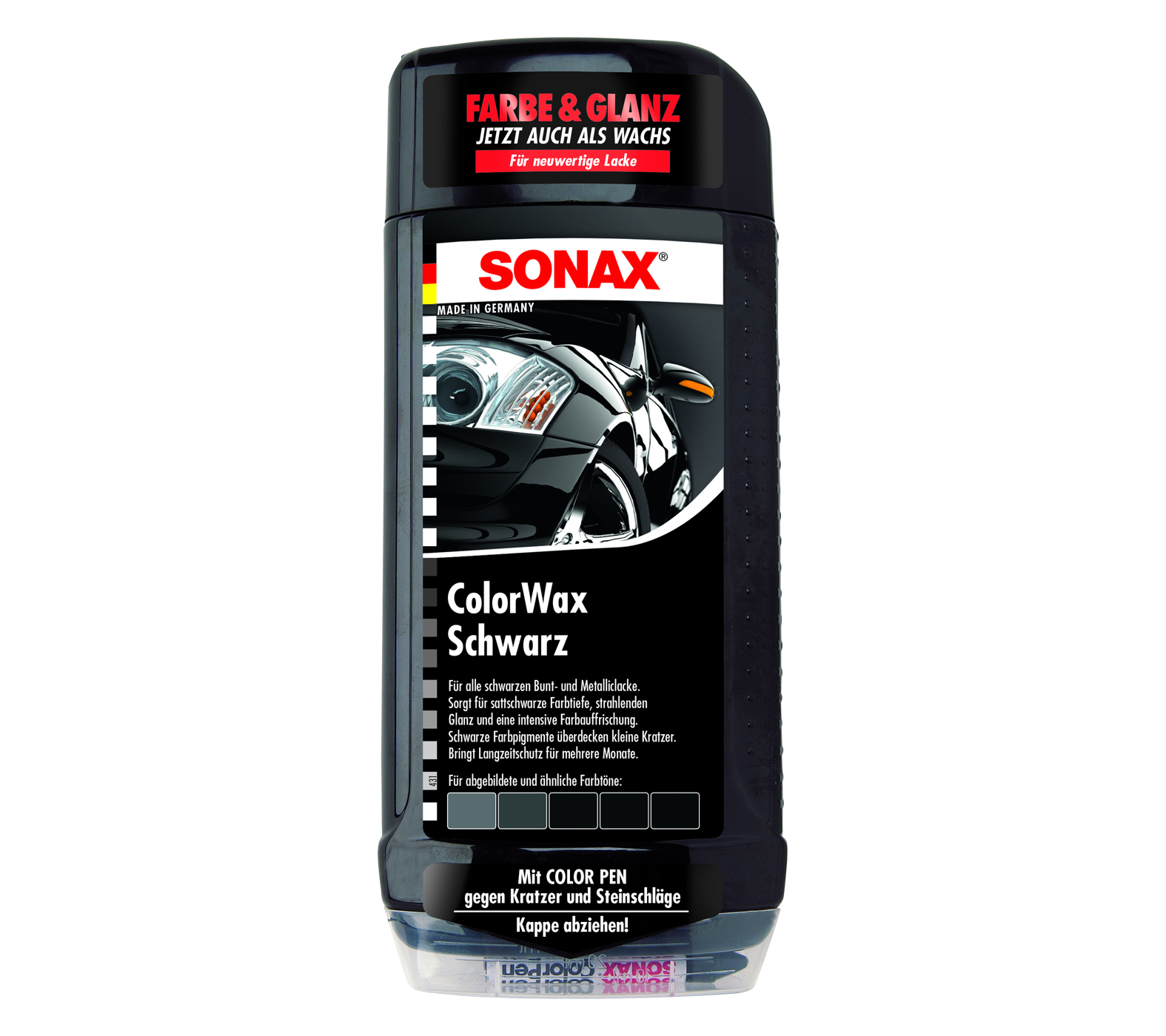 SONAX ColorWax schwarz 500 ml