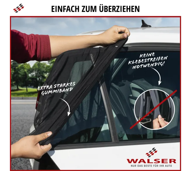 WALSER Window Sock Sonnenschutz für Seitenfenster im Auto